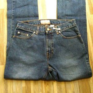 *OLD NAVY* BOOT CUT JEANS*JUST BELOW WAIST*WOMEN 8 REG*5 POCKET